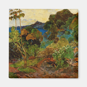 Pauls Gauguin Martinique landskap (1887) Magnet