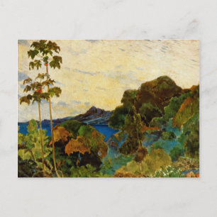 Pauls Gauguin Martinique landskap (1887) Vykort