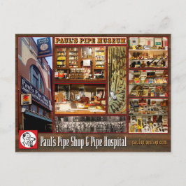 Paul's Pipe Museum Postcard Vykort