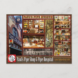 Paul's Pipe Museum Postcard Vykort