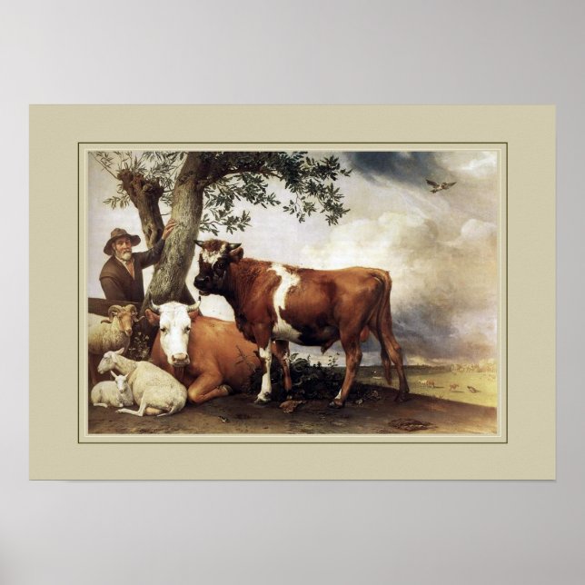 Paulus Potter, 'Young Bull' Poster (Framsidan)