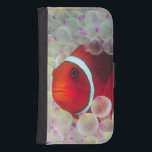 Paupau New Guinea, underbar barriärrev, Samsung S4 Plånboksfodral<br><div class="desc">Paupau New Guinea,  den underbara barriärrevet,  Spinecheek Anemonefish (den Premnas biaculeatusen) Kula-tippade � Stuart Westmorland/DanitaDelimont.com för anemonen (den Entacmaea qudricoloren)</div>