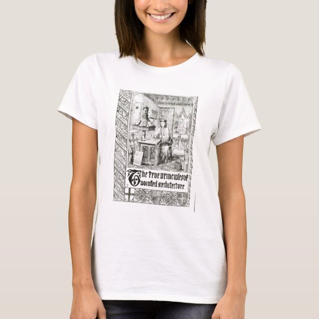 Paus på arbetet, fronten från de sanna principerna tee shirt (Framsida)