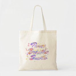Pausa Breathe Smile Watercolor Rosa Mauve Gult Tygkasse
