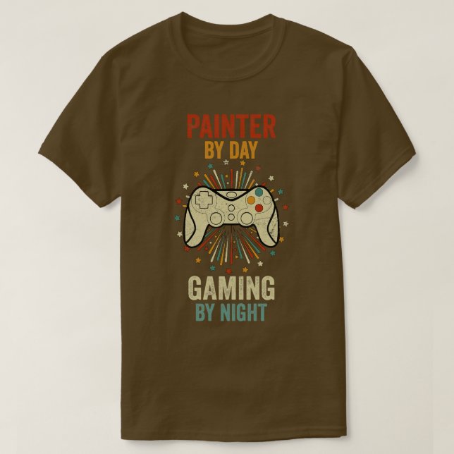 Pausa efter dagligt spel per natt t shirt (Design framsida)