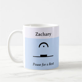 Pausa en ren humoristisk musikalisk Pun-musik Kaffemugg