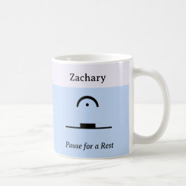 Pausa en ren humoristisk musikalisk Pun-musik Kaffemugg
