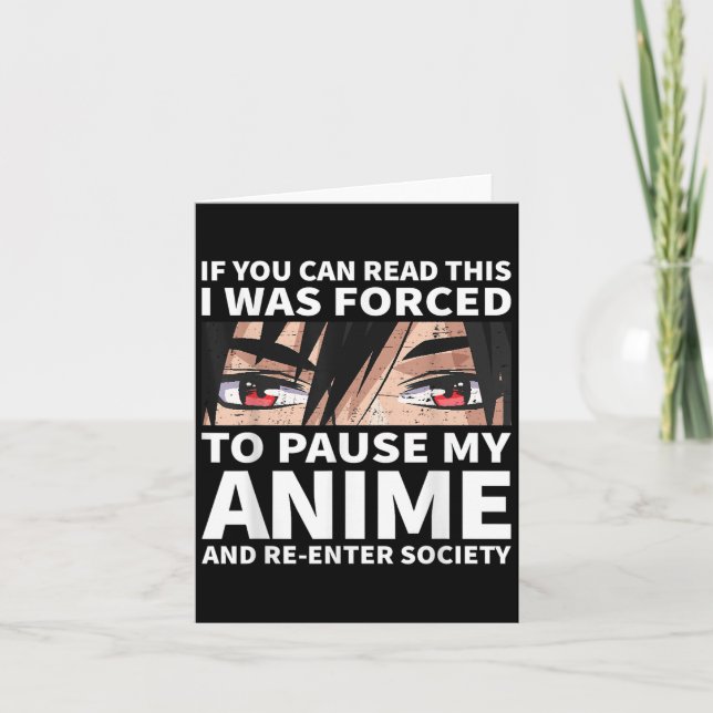 Pausa min anime och återinträda i samhället Otaku  Kort (Framsida)