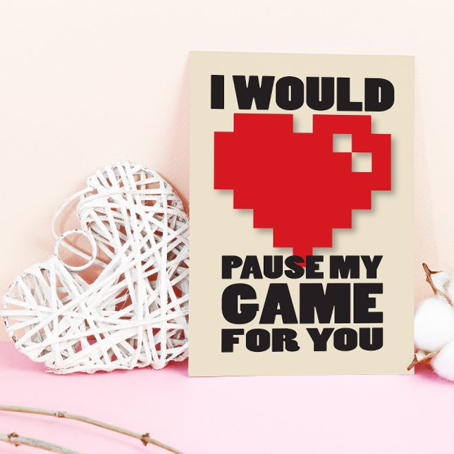 Pausa mitt spelspelspelskort för Valentineser Helgkort (No need to reboot your love life as we have the ultimate Valentines day card!)