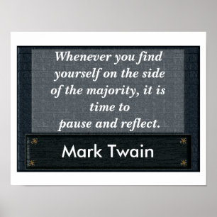 Pausa och reflektera - poster citat