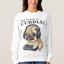 Pausa spelet för Cuddle - Cute Gamer HUND Female