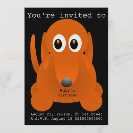 Pausad hund-partiinbjudan inbjudningar