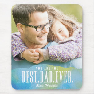 Pausad Kärlek Best Pappa någonsin Foto Mouse Pad Musmatta