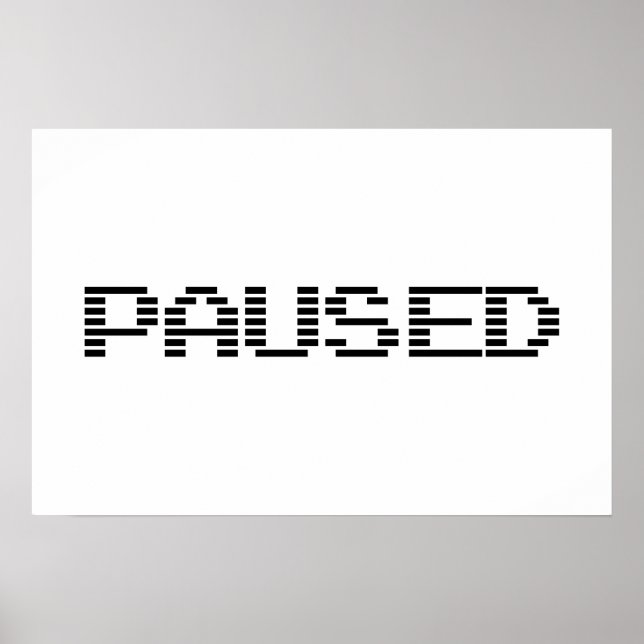 PAUSAD POSTER (Framsidan)