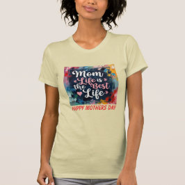 Pausade Mamma Life Best Life Heart Kvinnor T Shirt