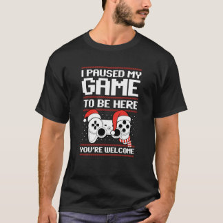 Pausade mitt spel för att vara här VT-spel T Shirt