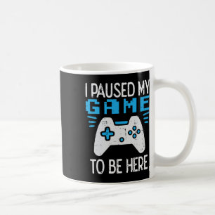 Pausade Mitt Spel Gamer Kontroll Gaming Pojkar Bar Kaffemugg