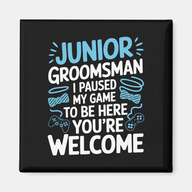 Pausade spel bröllopsfest bow tie söt junior magnet (Framsidan)