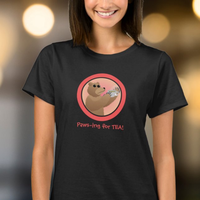 Pausar för te Söt björn Morgonte Punsj T Shirt (Skapare uppladdad)