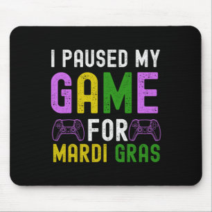 Pausat mitt spel för Mardi Gras Video Game Mardi G Musmatta
