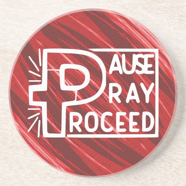 PAUSE PRAY PROCEED UNDERLÄGG (Framsidan)