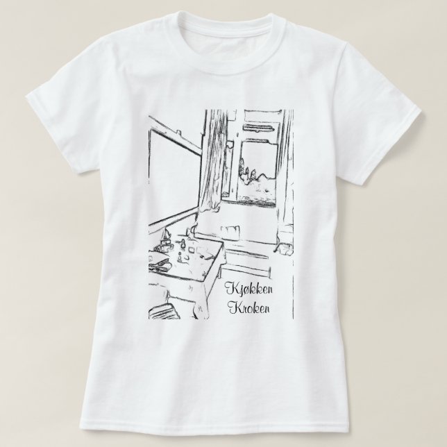 Pause rommet med teksten kjøkken kroken tröja (Design framsida)