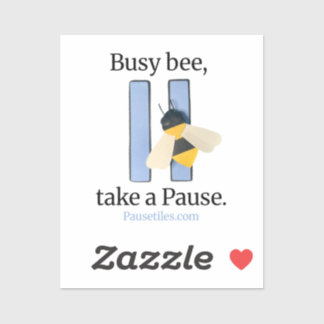 Pause Tiles "Busy Bee" App Icon Sticker  Klistermärken