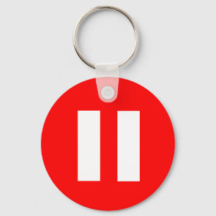 Pausen knäppas Keychain Nyckelring