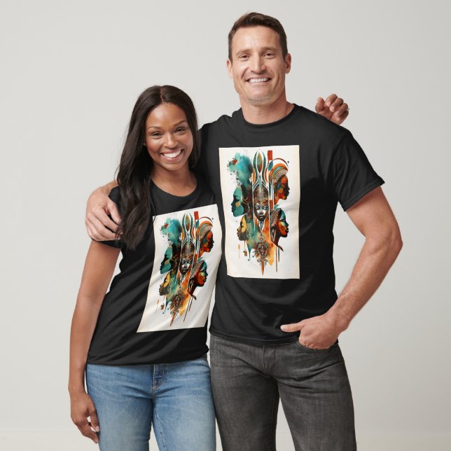 Pausning av afrikanska stamkvinnor, Contemporary k T Shirt (Unisex)