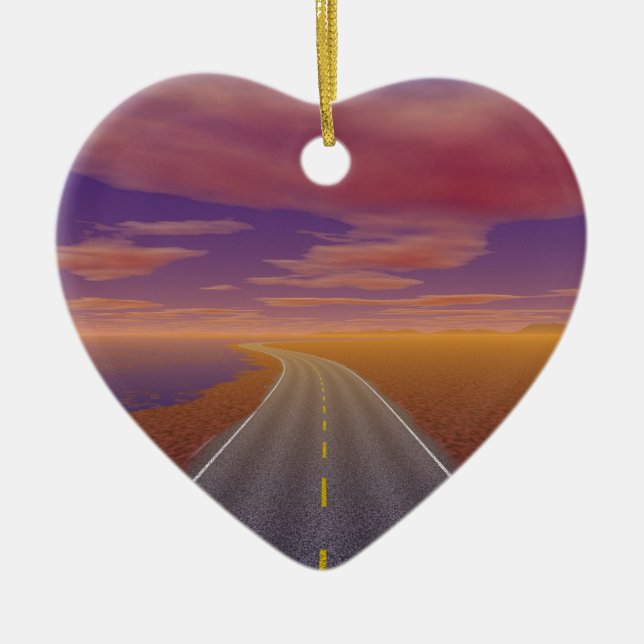 PåVägÅterigen - Enastående lastbilschaufför Julgransprydnad Keramik (Framsidan)