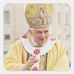 Påve Benedictus XVI Läraren av Sanning Fyrkantigt Klistermärke