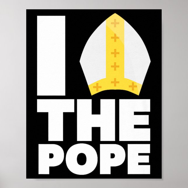 Påve Franciskus Påven är Hemmapojke Tröja  Poster (Framsidan)