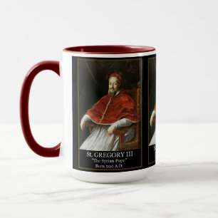 Påve Gregorius III "Den syriske påven" presentmugg Mugg