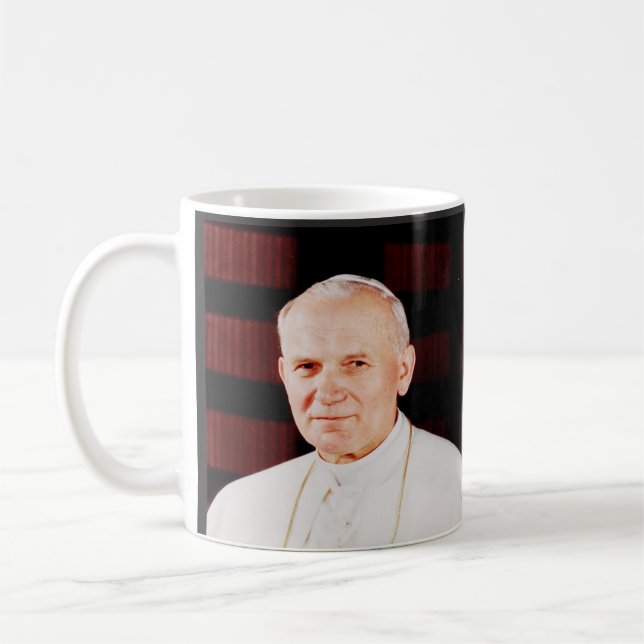 Påve Johannes Paulus II Kaffemugg (Vänster)