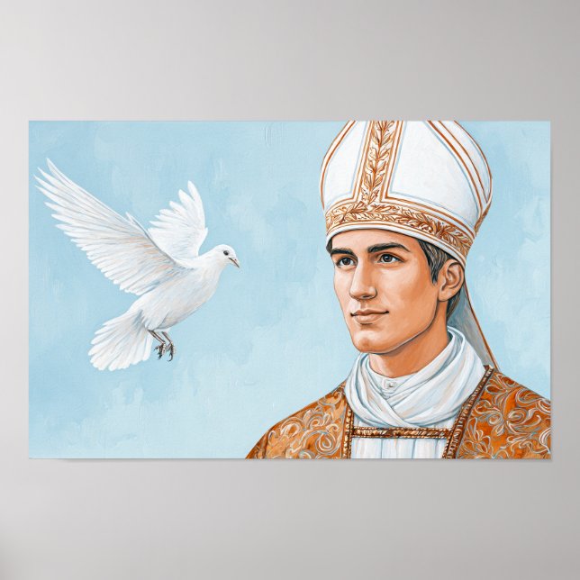Påve Sankt Fabian: Tecknet av duvan Poster (Framsidan)