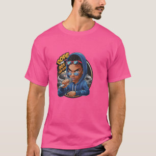 Påve som 90:s Hip hop Funky Urban Graffiti T Shirt