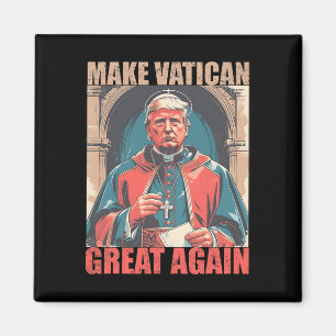 Påve Trump Rolig Trump Vatikanen Kristna Retro Chu Magnet