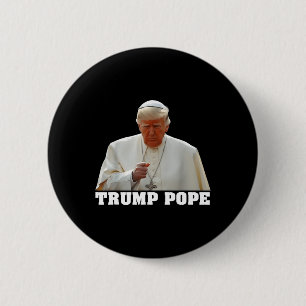 Påve Trump Rollig Trump Vatikanen Kristen Retro Ch Knapp