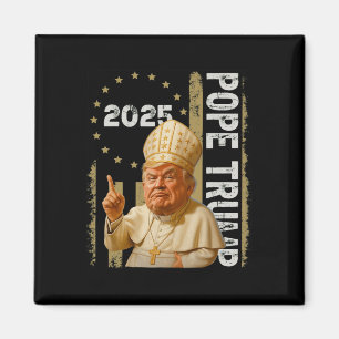 Påve Trump Rollig Trump Vatikanen Kristen Retro Ch Magnet