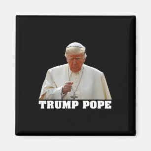 Påve Trump Rollig Trump Vatikanen Kristen Retro Ch Magnet