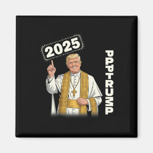 Påve Trump Rollig Trump Vatikanen Kristna Retro Ch Magnet