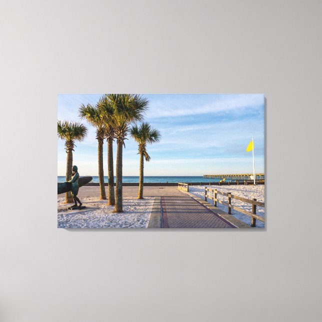 Paved Walkway till Pensacola Beach Canvas (Framsida)