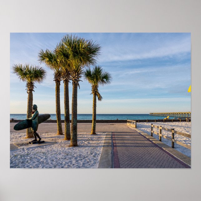 Paved Walkway till Pensacola Beach Poster (Framsidan)