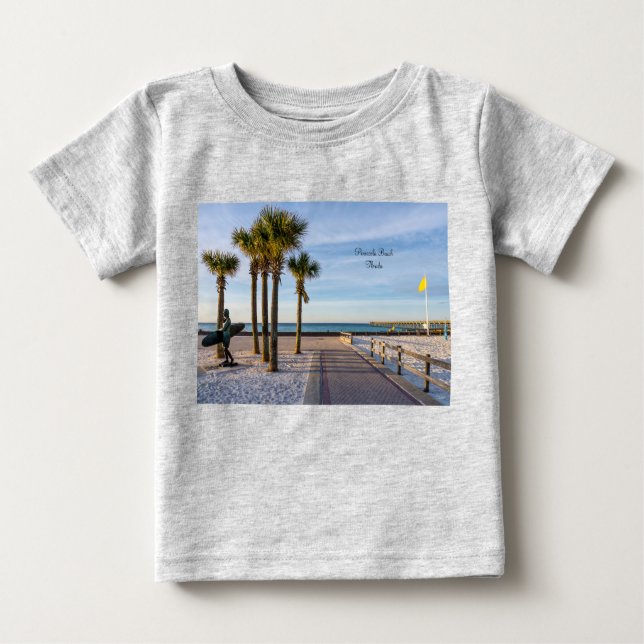 Paved Walkway till Pensacola Beach Småbarn T-shirt (Framsida)