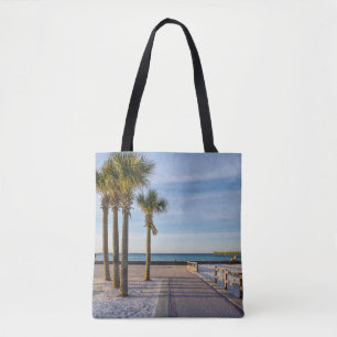 Paved Walkway till Pensacola Beach Tote Bag Tygkasse
