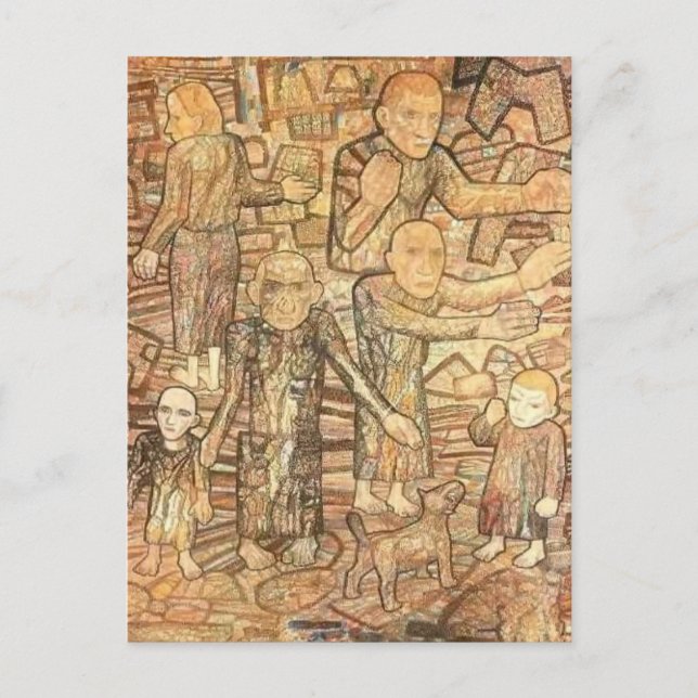 Pavel Filonov- Efter Raid Vykort (Framsida)