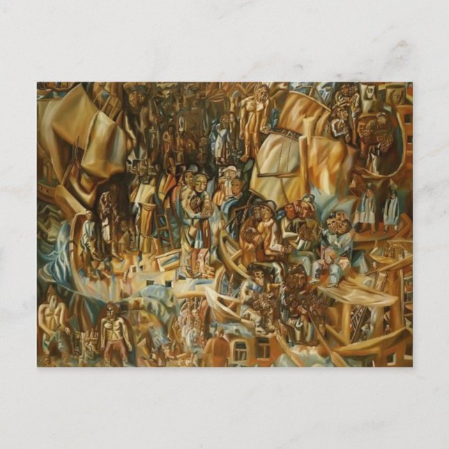 Pavel Filonov- Fraktaser Vykort (Framsida)