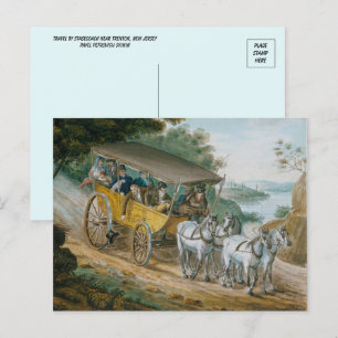 Pavel Petrovich reser med Stagecoach Fine Art Vykort