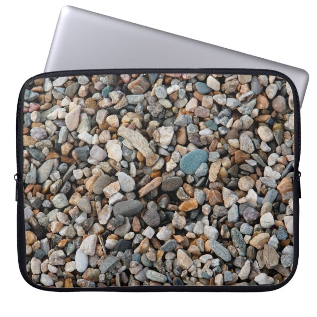 Pavement pebble textureabstract, home decor, back laptop fodral (Framsidan)