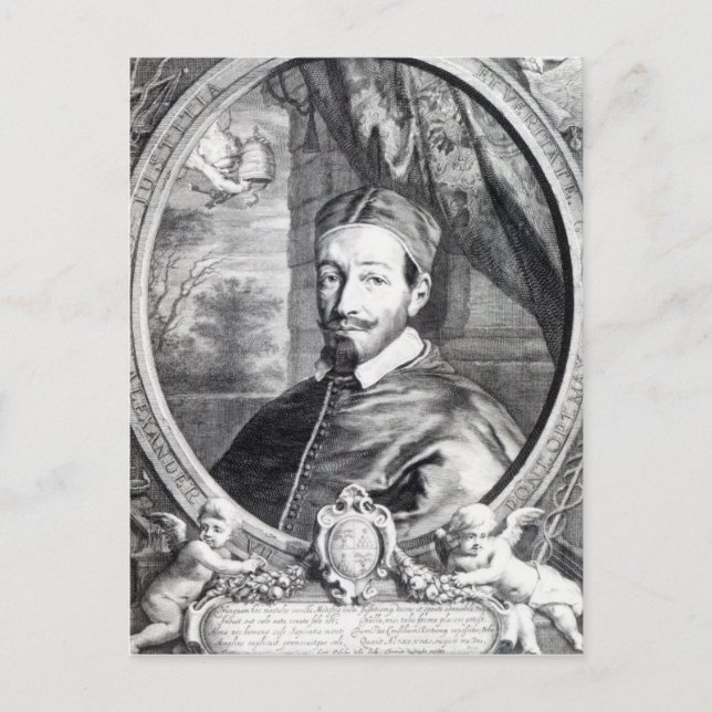 Påven Alexander VII Vykort (Framsida)